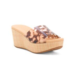 CHOCOLAT BLU Leopard Vento Wedge Sandals